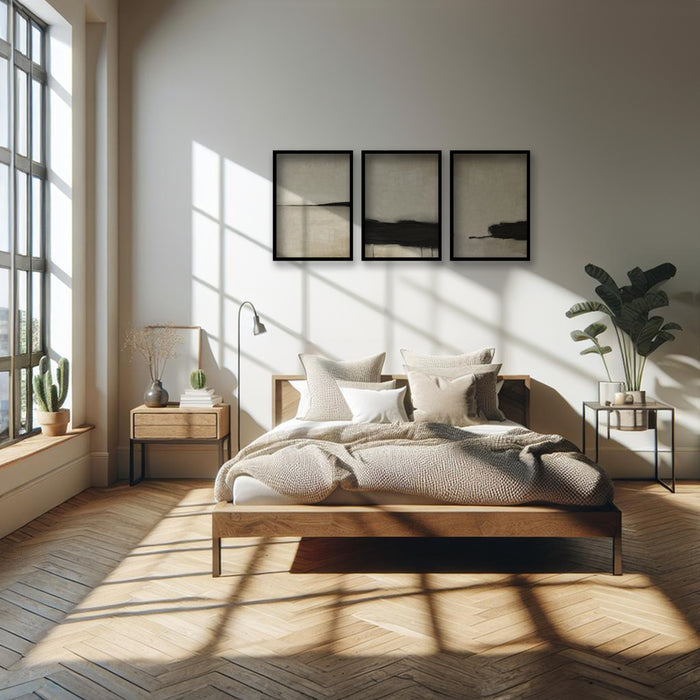 Cuadro Trio Soledad Beige