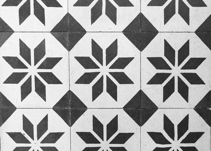 Alfombra Estrella Gris