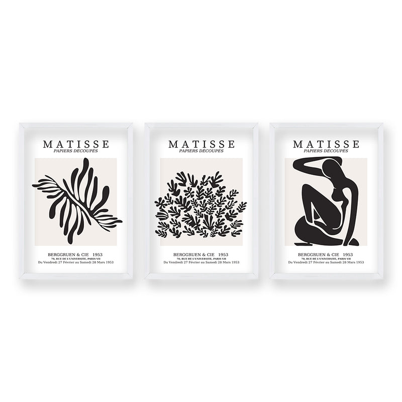Cuadro Trio Matisse Black