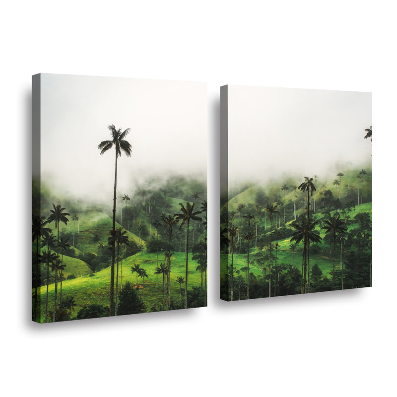 Canvas duo Horizonte Verde y Celestial
