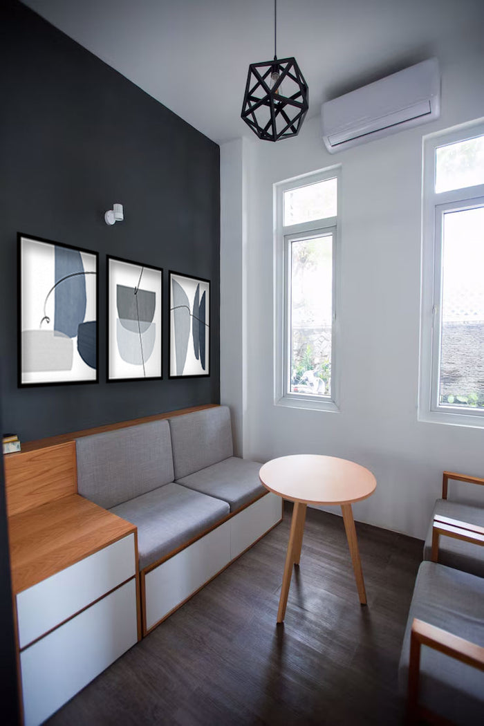 Cuadro Trio Elegancia Geométrica