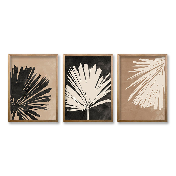 Cuadro Trio Hoja de Palma