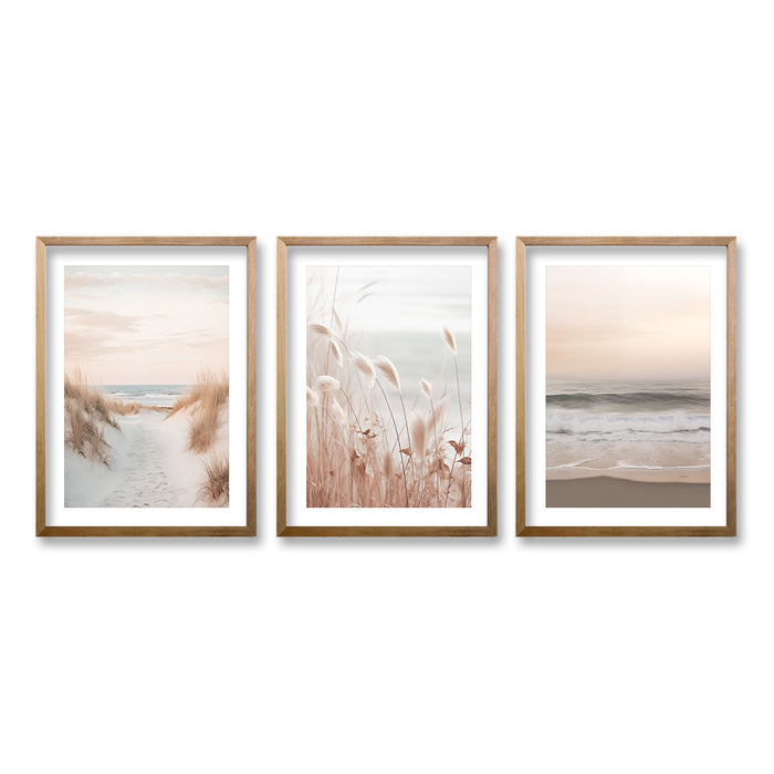 Cuadro Trio Walking Beach