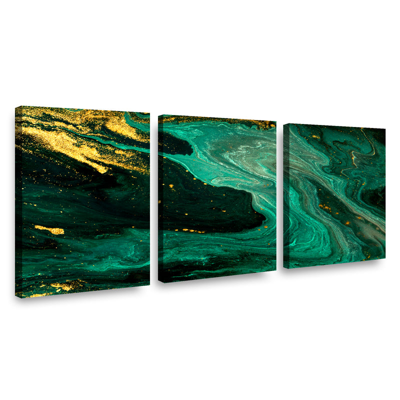 Canvas trio Marmol Verde