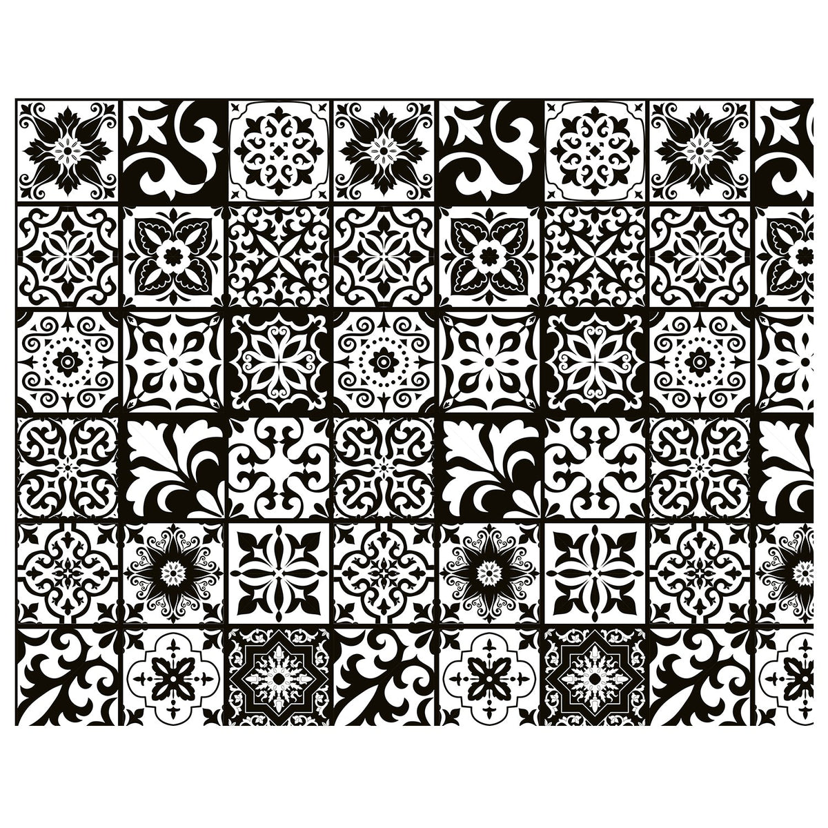 Alfombra vinílica Mosaico Negro