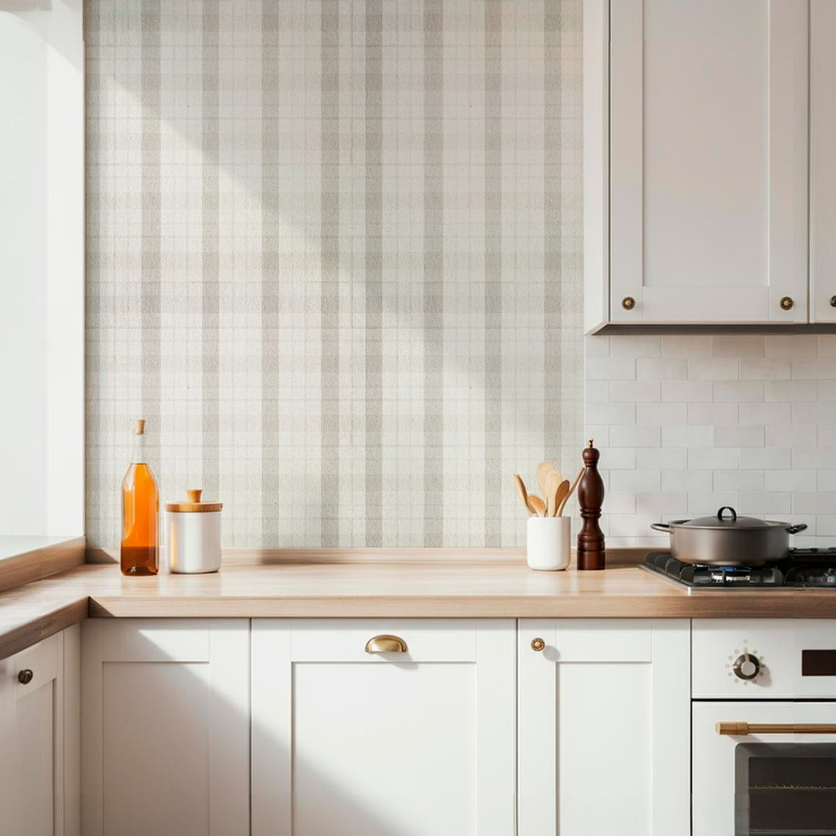 Papel Mural Líneas de Cuadros