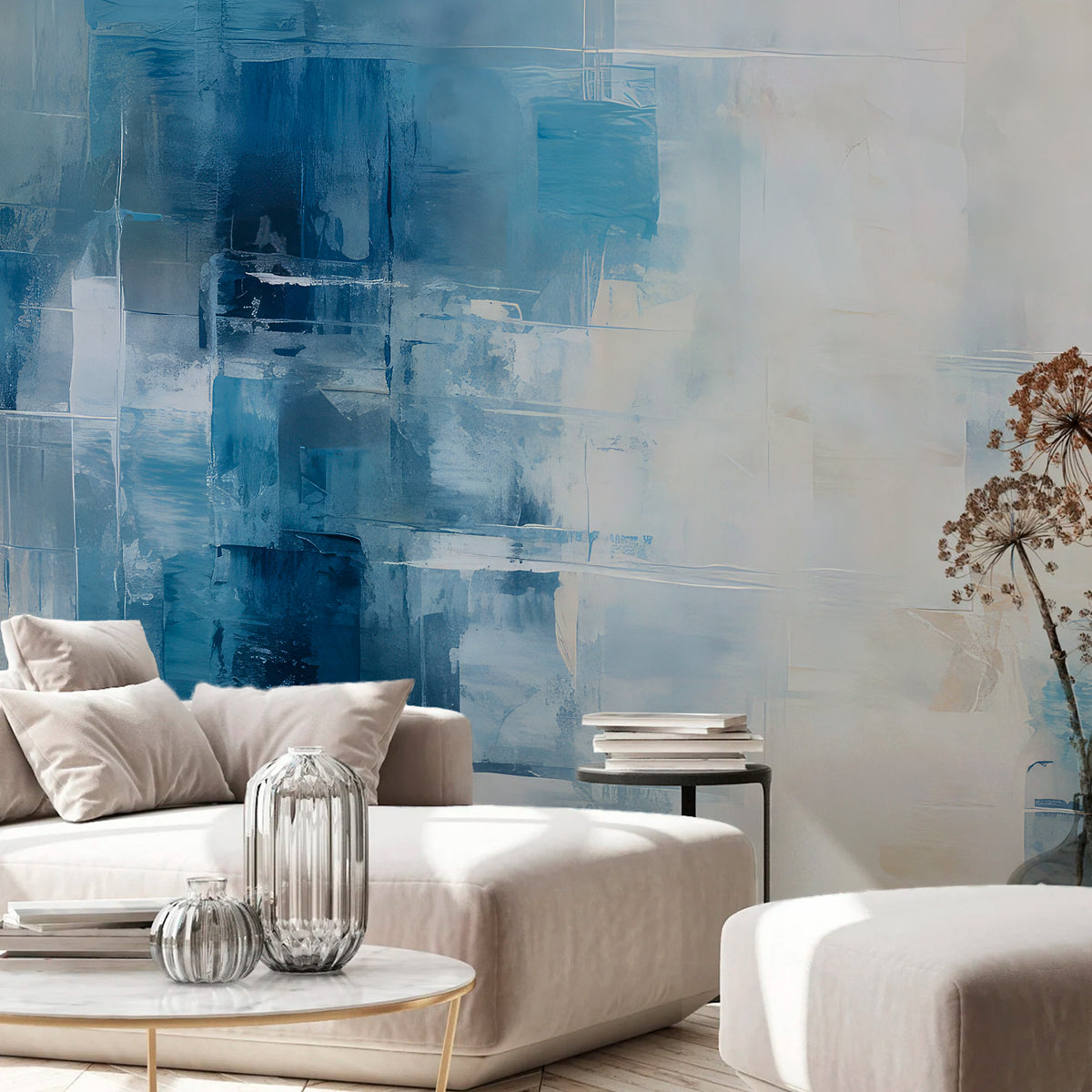 Papel Mural Ilusión Azulada