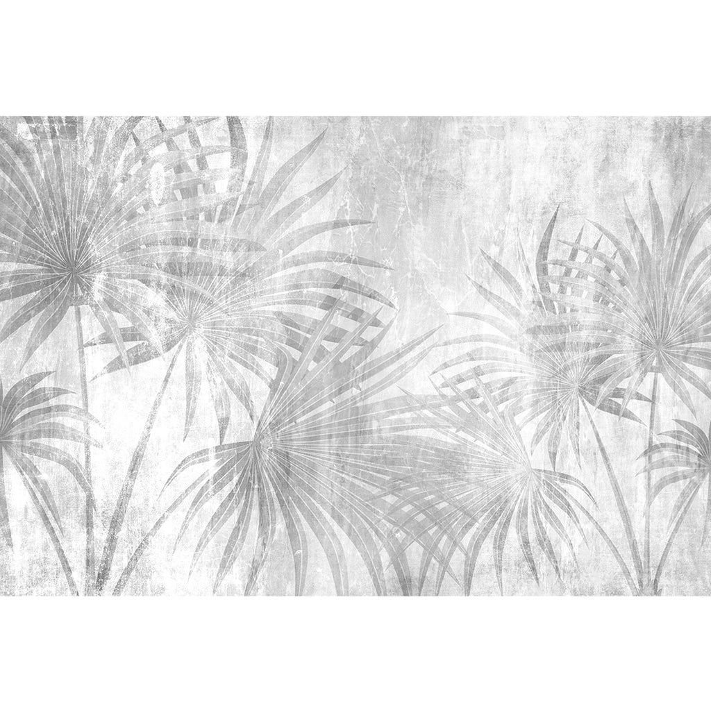 Papel Mural Tropical Gris