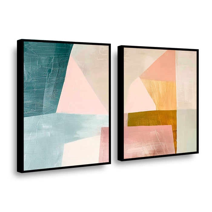 Canvas duo Geometría Colorida