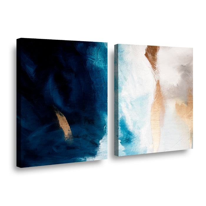 Canvas duo Blue Oil
