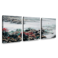 Canvas Trio Paisaje Oriental