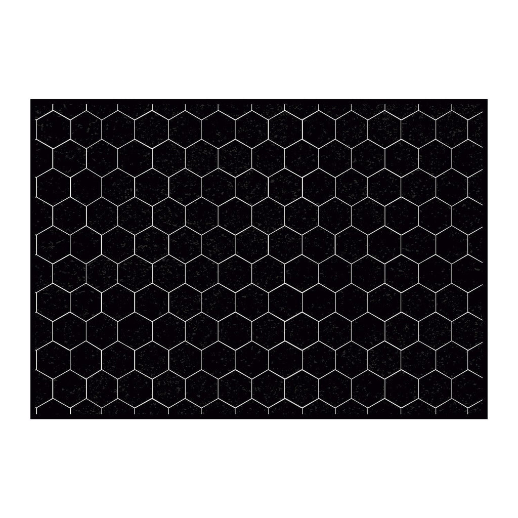 Alfombra vinílica Black Hexa