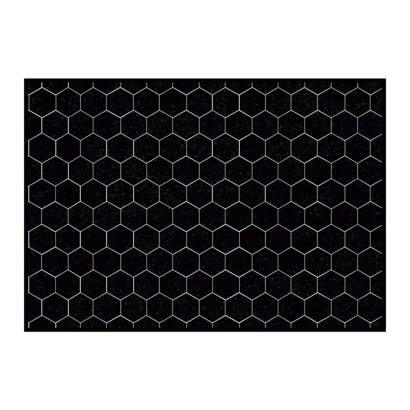 Alfombra vinílica Black Hexa