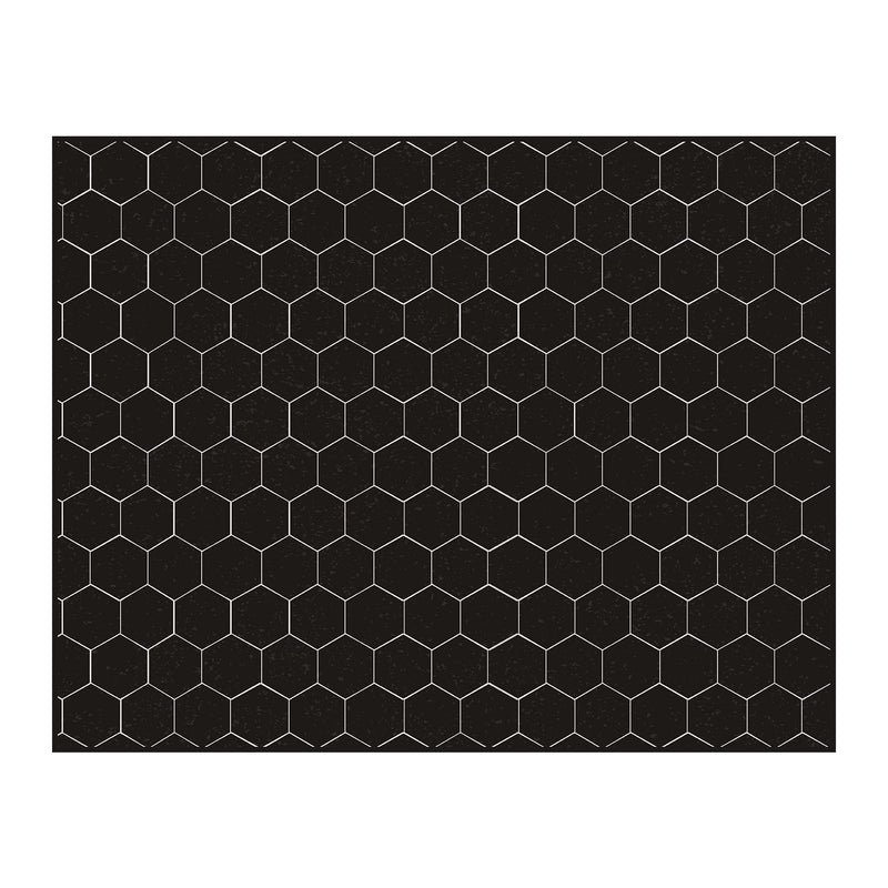 Alfombra vinílica Black Hexa