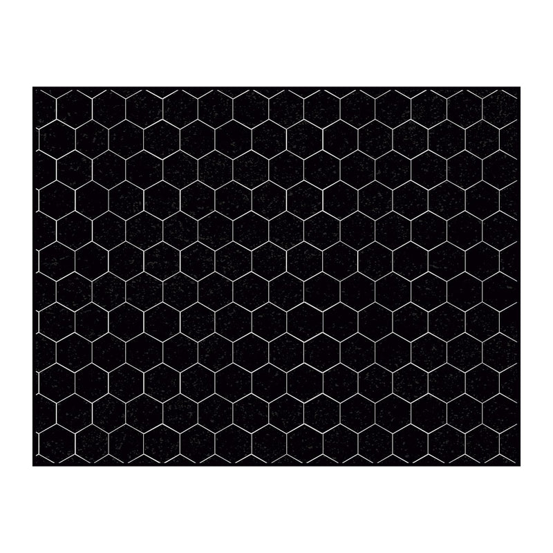 Alfombra vinílica Black Hexa