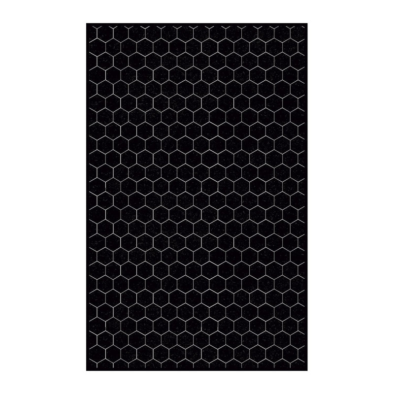 Alfombra vinílica Black Hexa