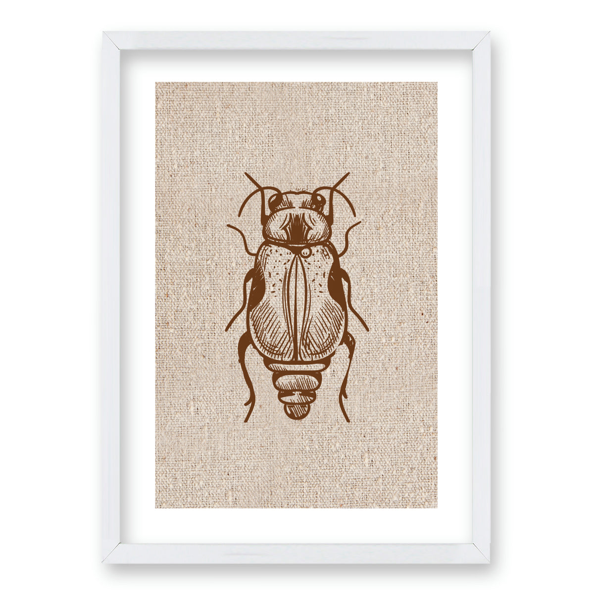 Cuadro Escarabajo en Lino
