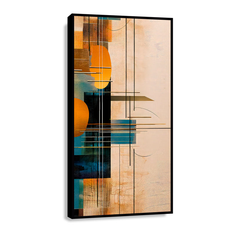 Canvas Abstracción Dorada III