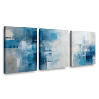 Canvas Trio Ilusión Azulada