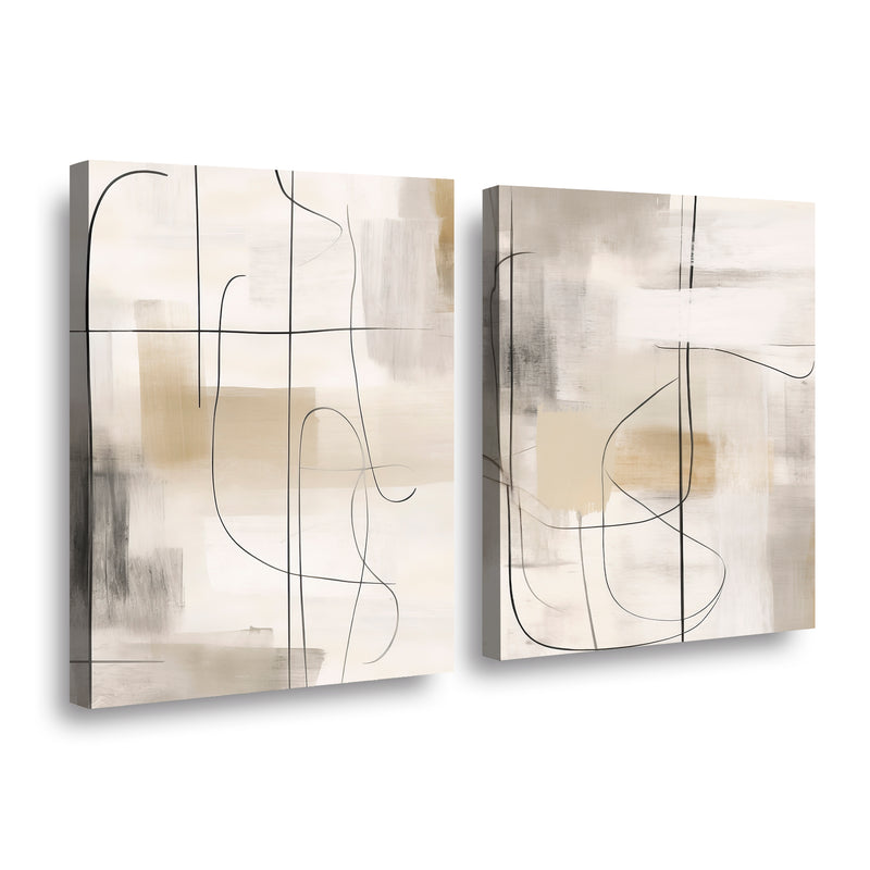 Canvas duo Contraste Gradual