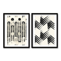 Cuadro Duo Negro Monocromo