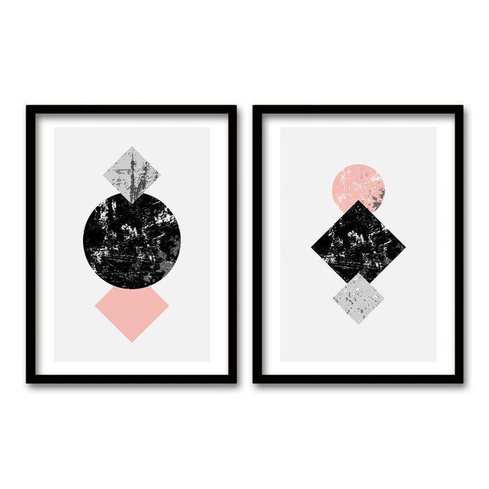Cuadro Duo Negro Pink