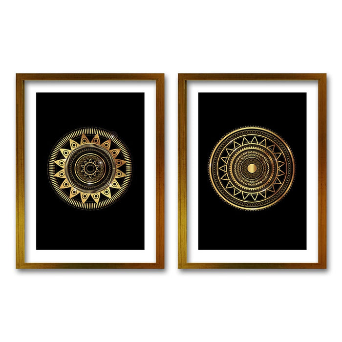 Cuadro Duo Dorado Mandala