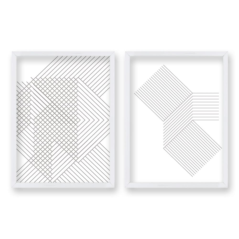 Cuadro Duo Blanco Lines