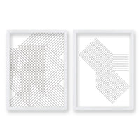 Cuadro Duo Blanco Lines