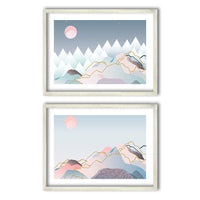 Cuadro Duo Plateado Mountains