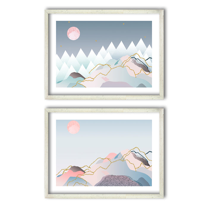 Cuadro Duo Plateado Mountains