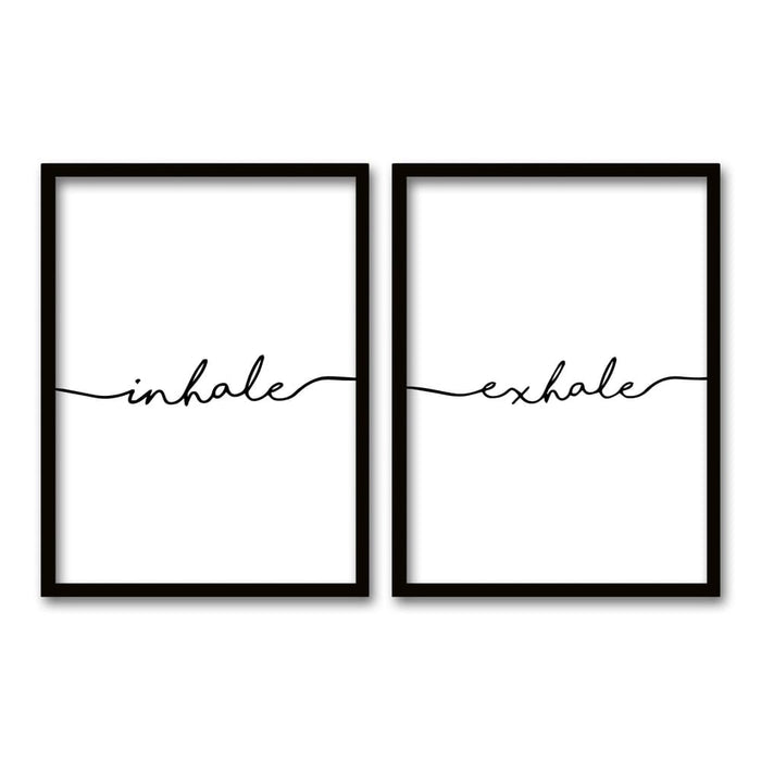Cuadro Duo Negro Inhale