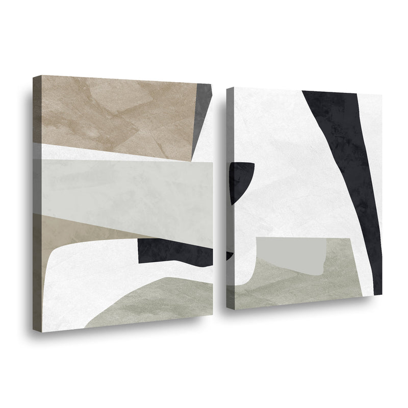 Canvas duo Collage Grey