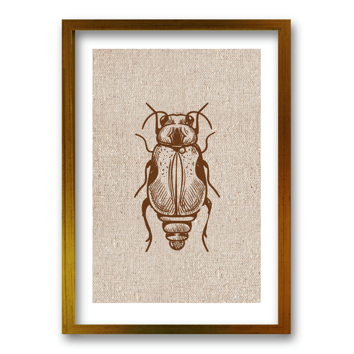 Cuadro Escarabajo en Lino