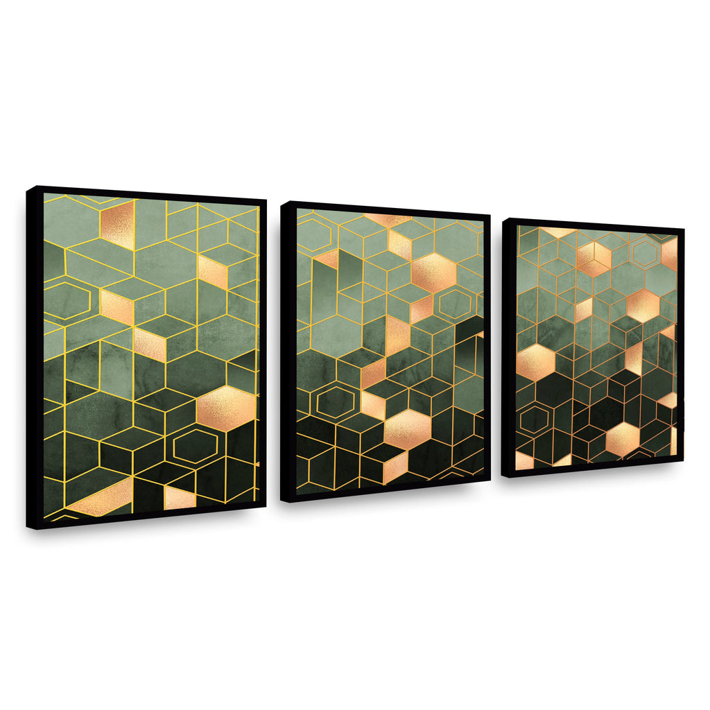 Canvas trio Hexagonos