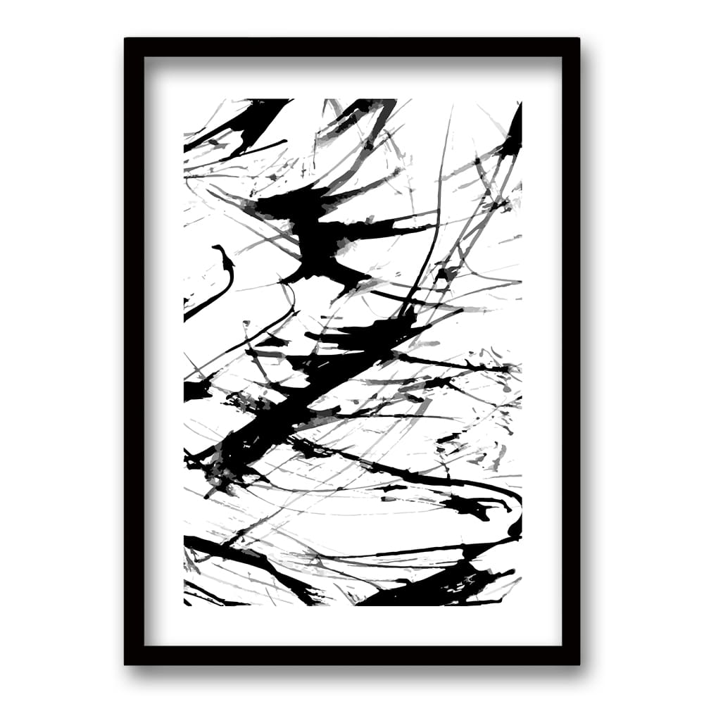 Cuadro Brush Black II