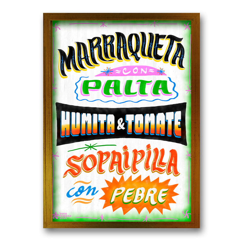 Cuadro Comidas