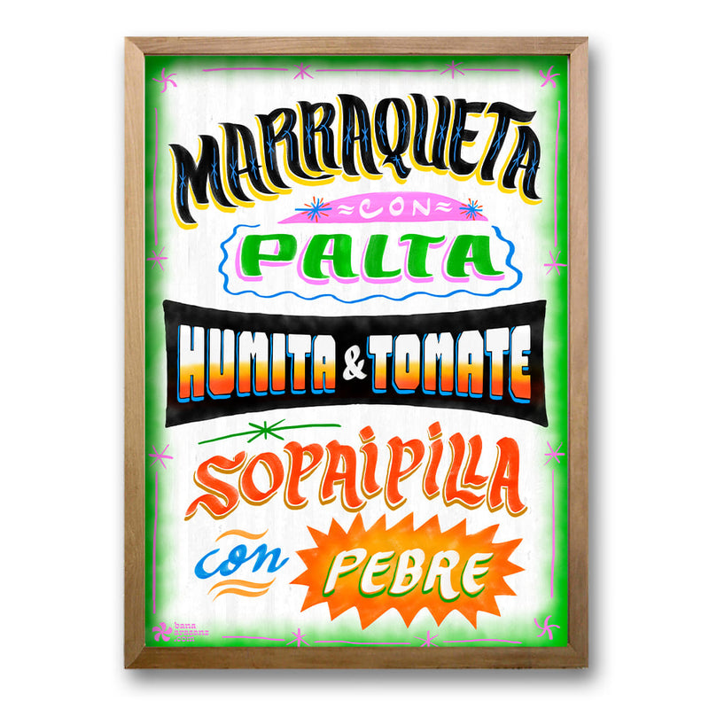 Cuadro Comidas