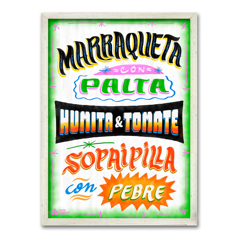 Cuadro Comidas