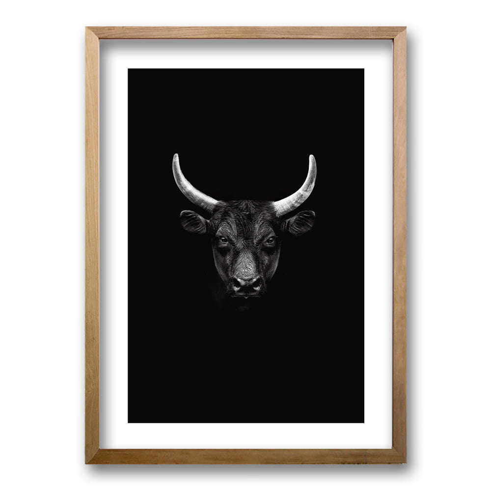 Cuadro Toro B/N