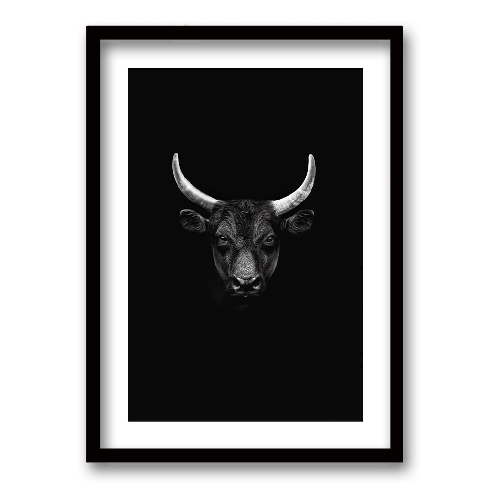 Cuadro Toro B/N