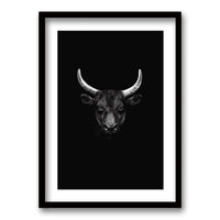 Cuadro Toro B/N