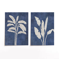 Cuadro Duo Blue Palm Trees