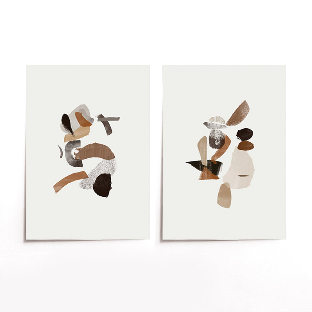 Cuadro Duo Figuración Abstracta