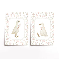 Cuadro Duo Ganso Floral