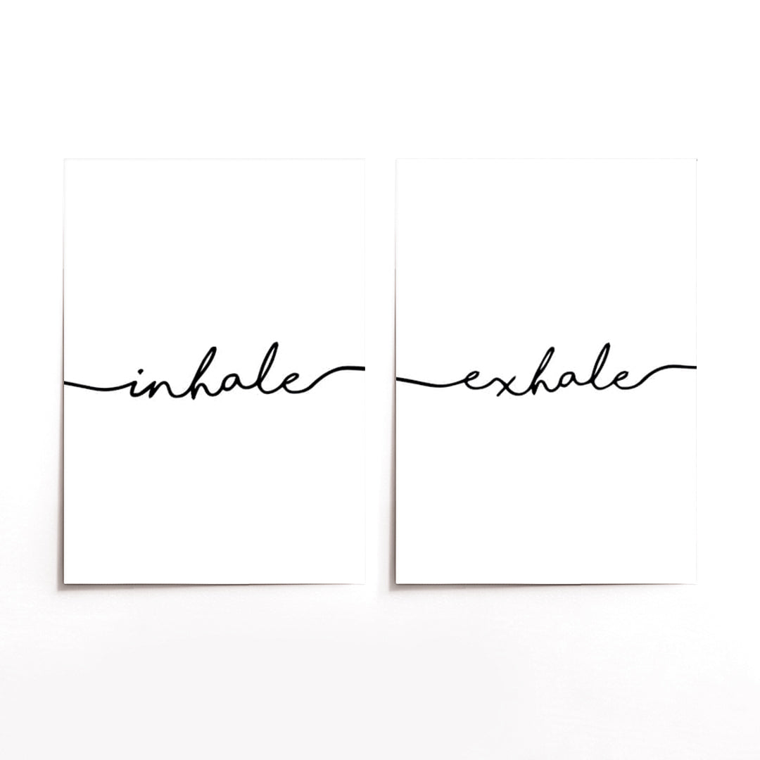 Cuadro Duo Negro Inhale
