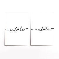 Cuadro Duo Negro Inhale