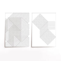 Cuadro Duo Blanco Lines