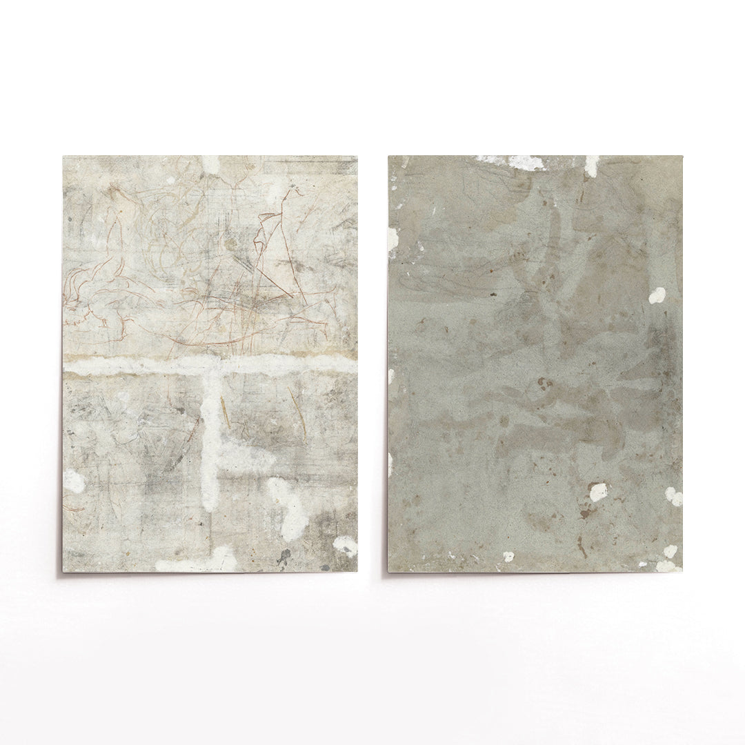 Cuadro Duo Marmol Gris
