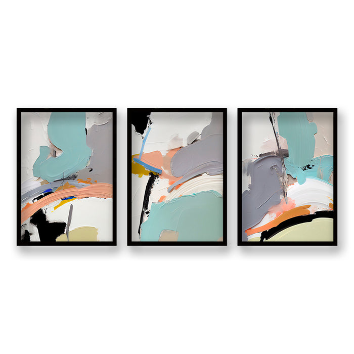 Cuadro Trio Transparencia Texturizada